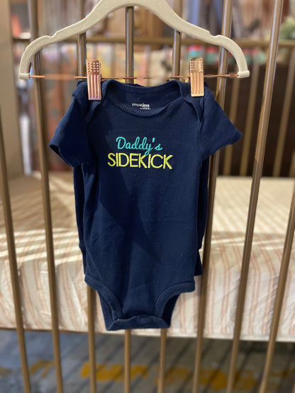 "Daddy's Sidekick" Onesie And Pants Set