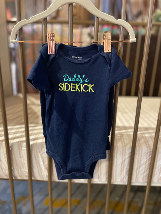 "Daddy's Sidekick" Onesie And Pants Set