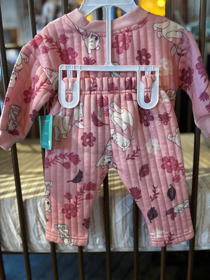 Disney Baby Pink Winnie The Pooh  2-piece Outfit