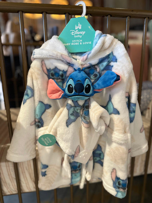 Disney Baby Stitch Robe & Lovie