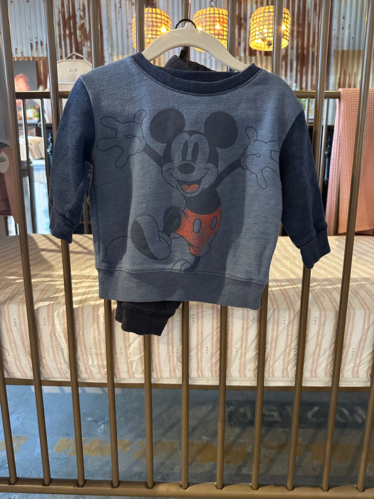 Disney Mickey Mouse Crewneck And Pant Set