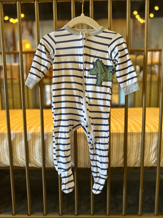 Fruit Of The Loom Blue Striped Dino Sleeper