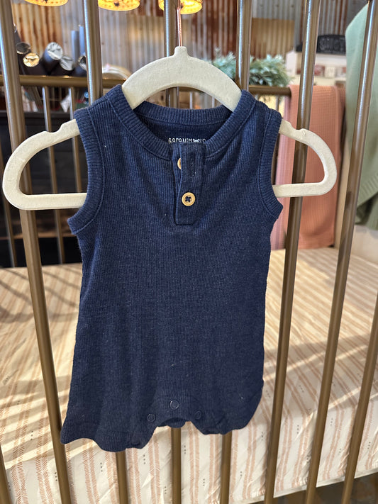 Garanimals Navy Blue Ribbed Romper JC