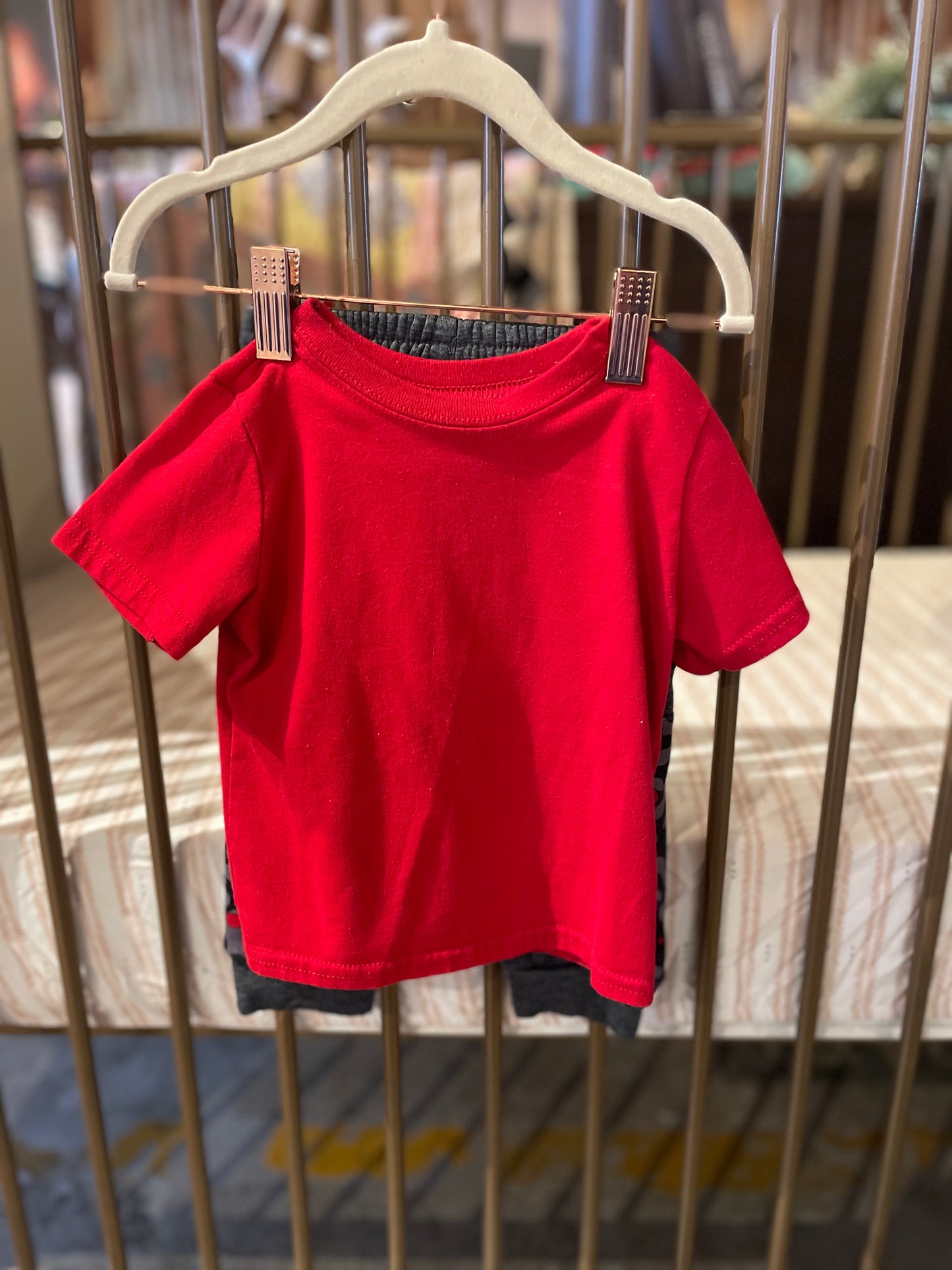 Garanimals Red And Grey Shirt And Pants Set