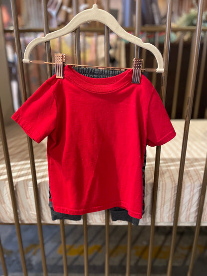 Garanimals Red And Grey Shirt And Pants Set