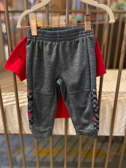 Garanimals Red And Grey Shirt And Pants Set