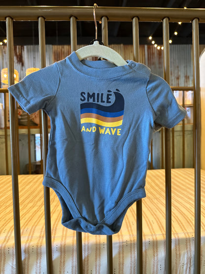 Garanimals "Smile & Wave" Blue 2-piece Outfit
