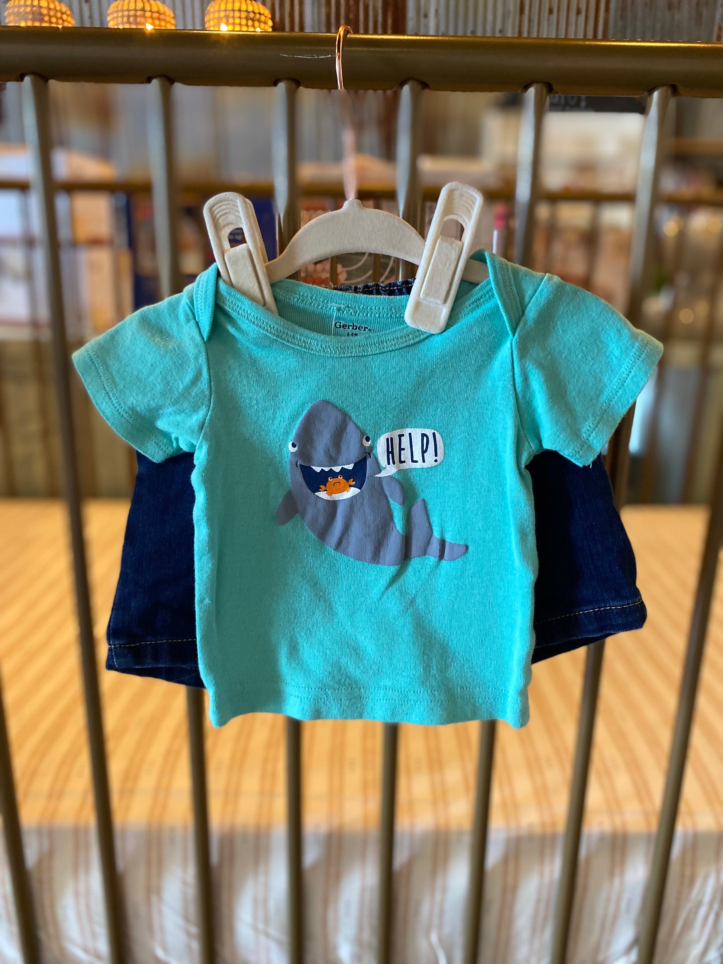 Gerber Crab "Help" 2-piece Outfit