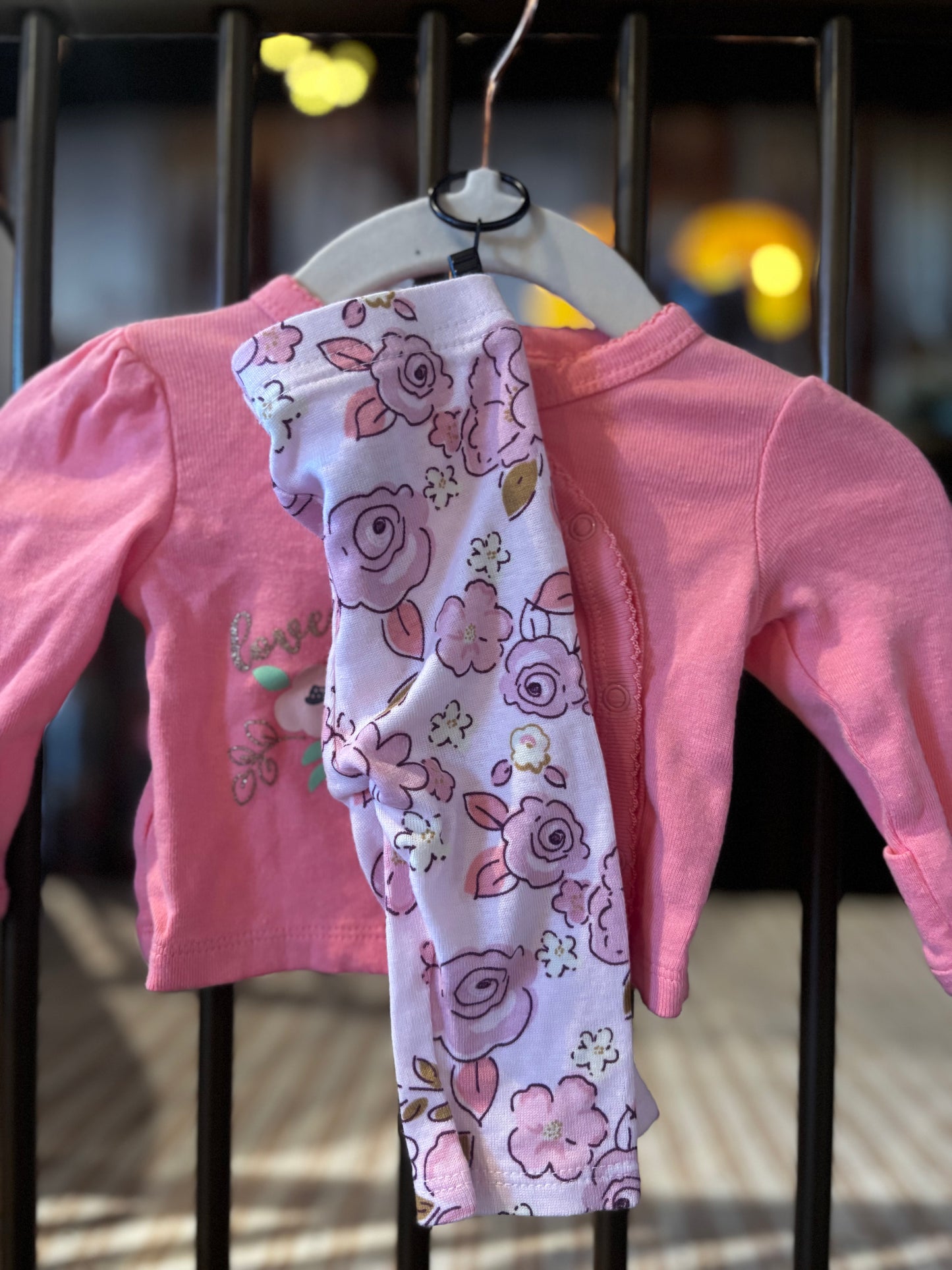 Gerber Pink Floral 2-piece Outfit