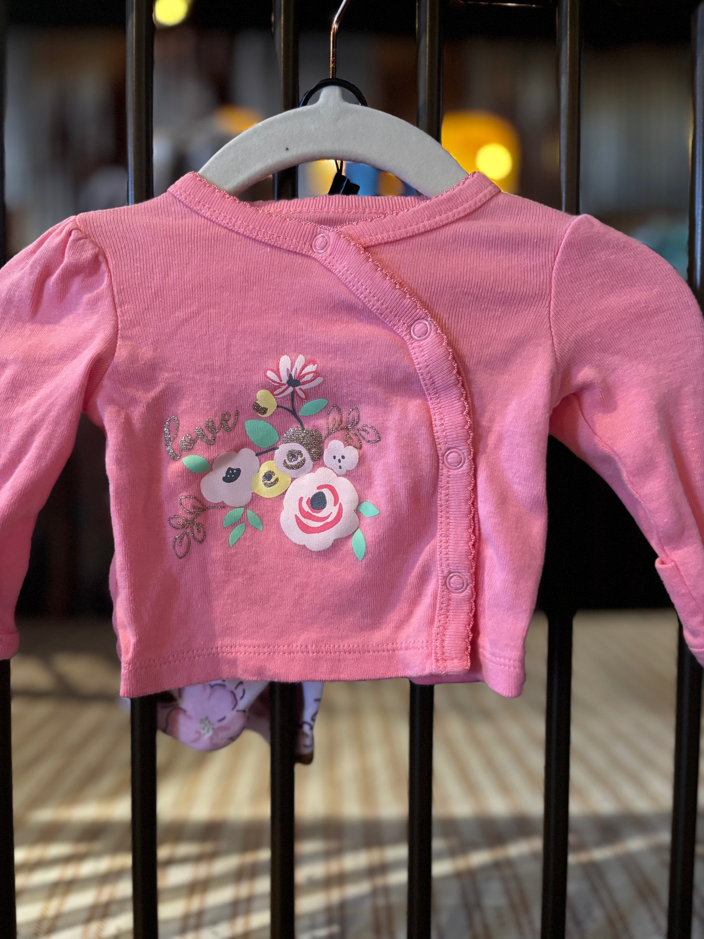 Gerber Pink Floral 2-piece Outfit