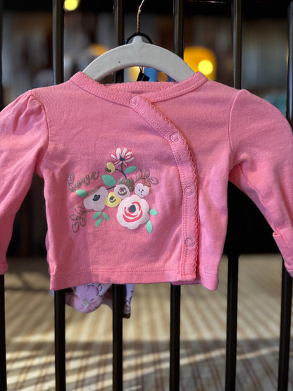 Gerber Pink Floral 2-piece Outfit