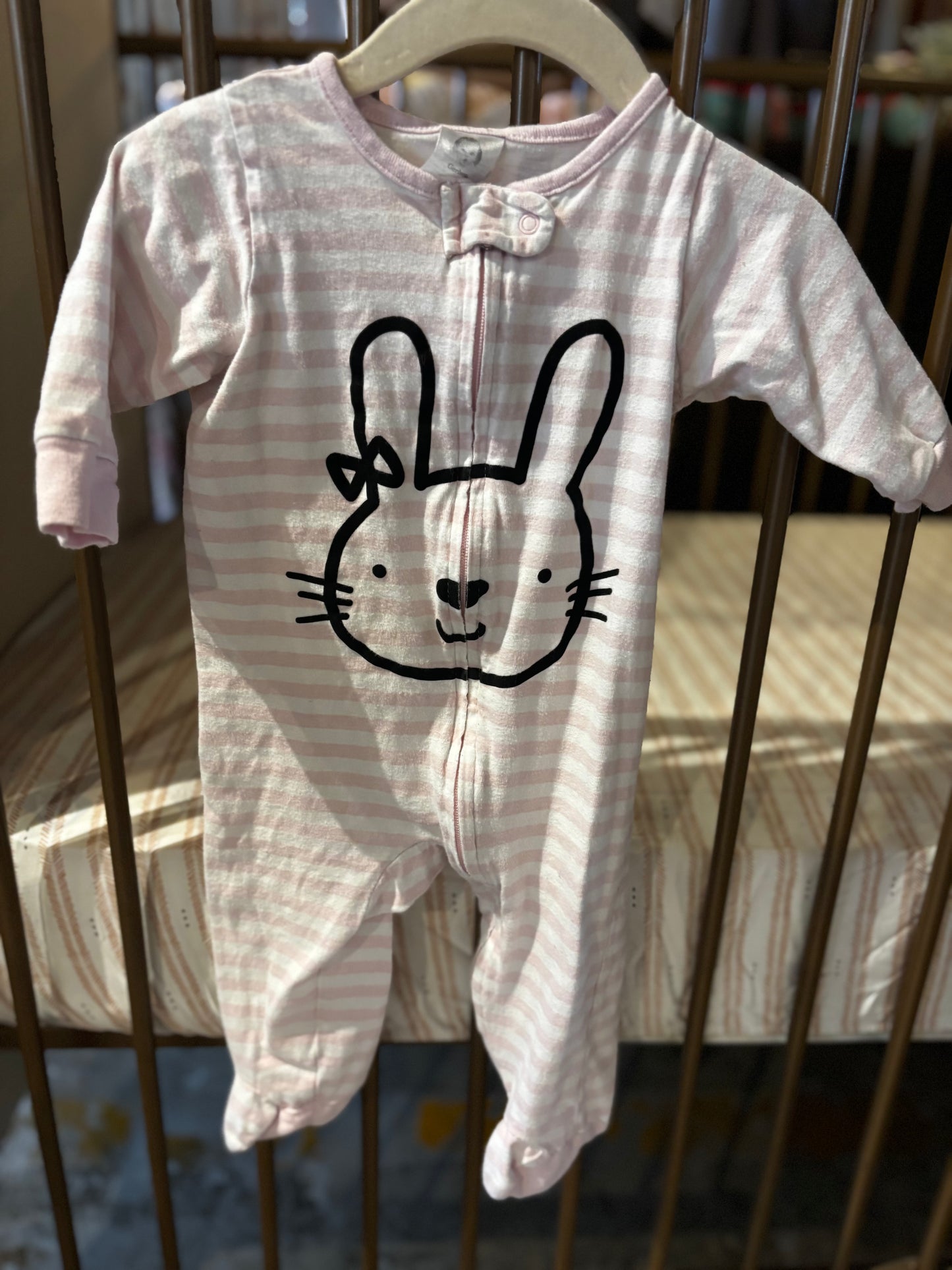 Gerber Pink Striped Bunny Sleeper