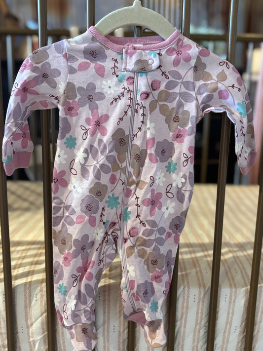 Gerber Purple & Blue Floral Sleeper