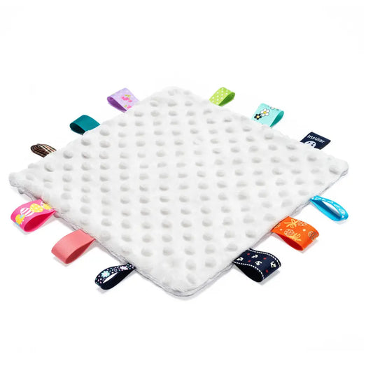 Baby Comforter With Colorful Tags