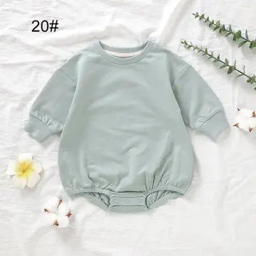 Cotton Long Sleeve Baby Bodysuit