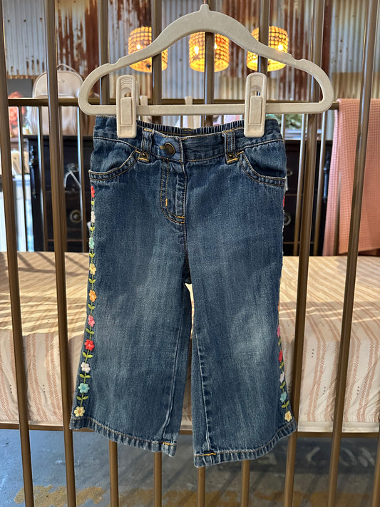 Gymboree Floral Embroider Jeans