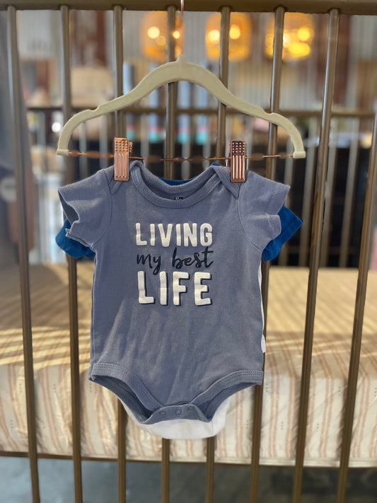 HB X Garanimals "Living My Best Life" Onesie