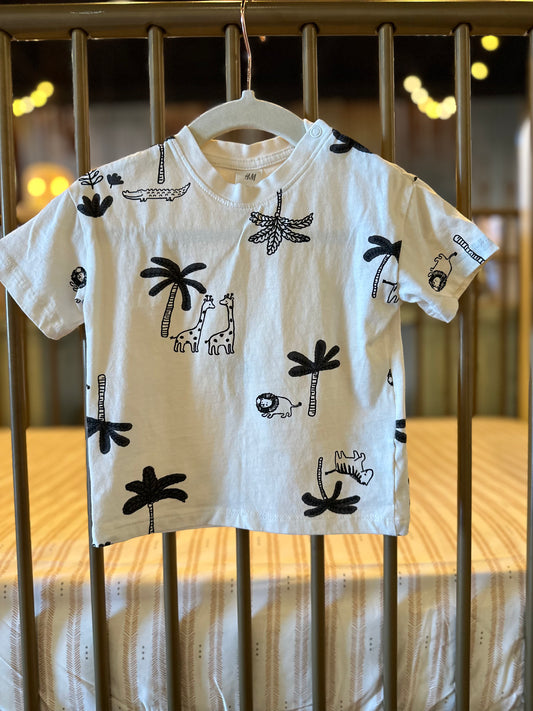 H&M Cream & Black In The Wild Shirt