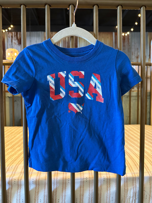 Hope & Wonder "USA" Blue T-shirt