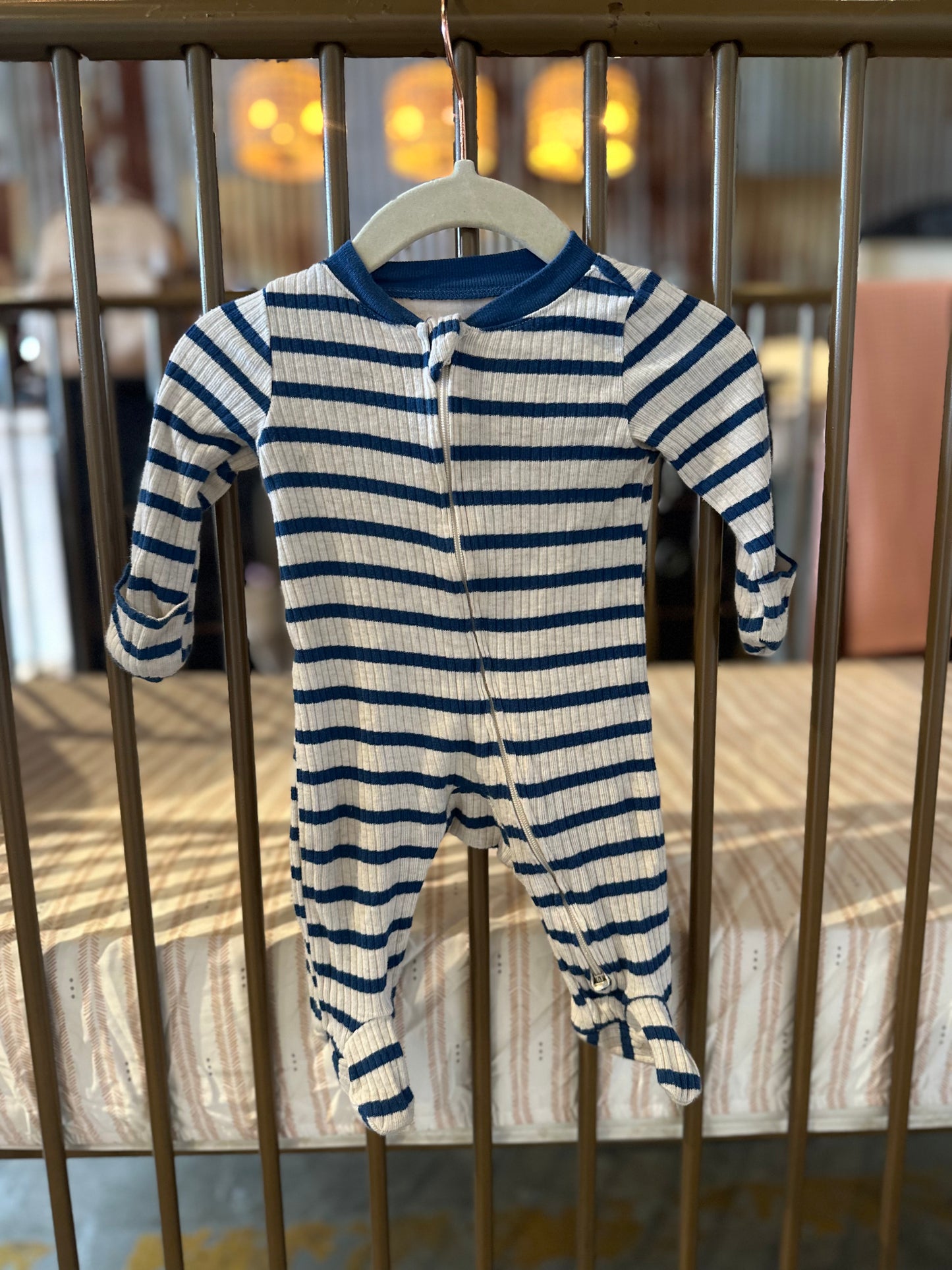 Huggies Blue Striped Sleeper