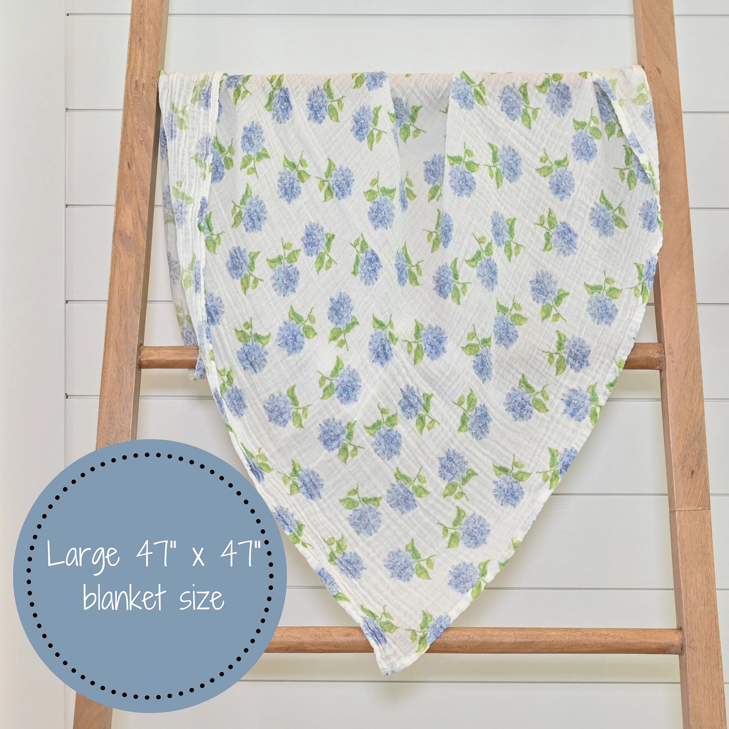 Hydrangea Baby Muslin Swaddle