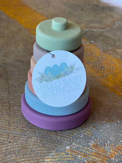 Silicone Teether Stacker Baby Toy