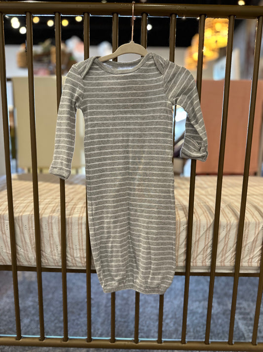 Carter's Gray Striped Gown