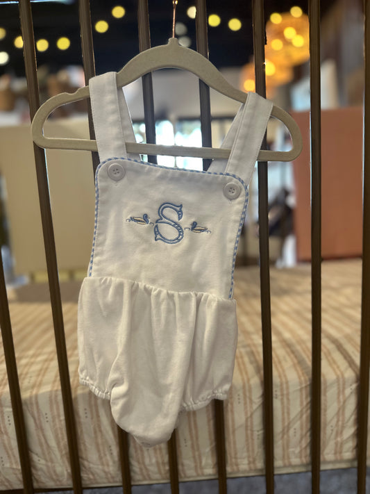 Blanks Boutique Blue "s" Romper