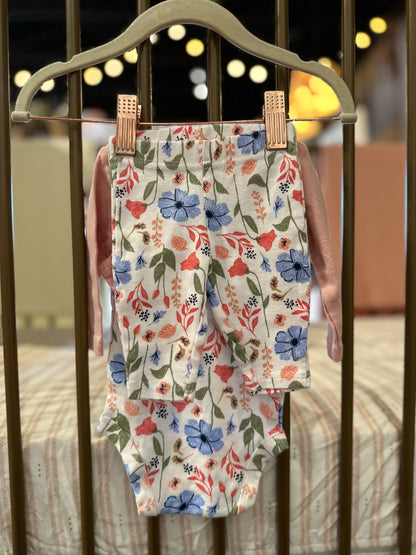 Carter's floral 3-piece Outfit With Pink Jacket
