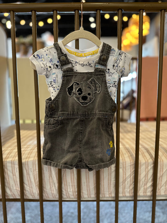 Disney Baby 101 Dalmatians Puppy Shirt & Overalls
