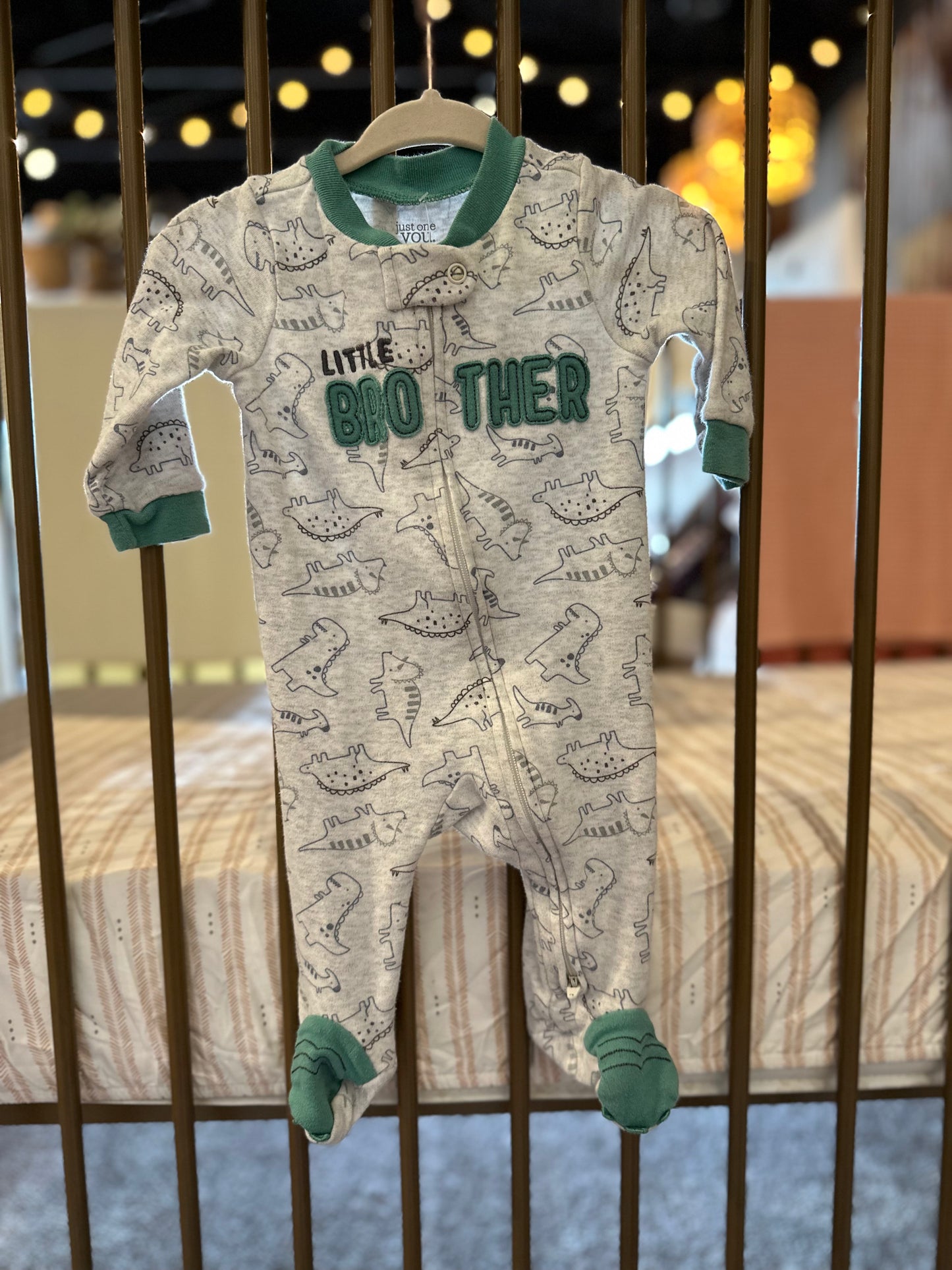 Carter's "Little Brother" Green Dino Sleeper