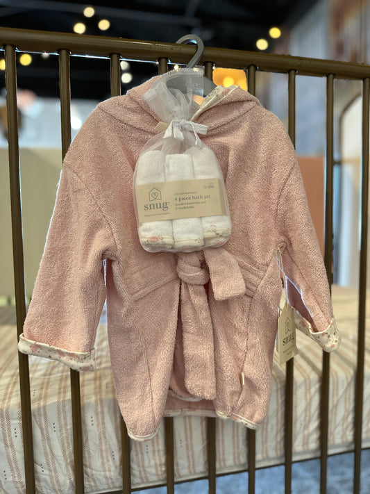 Snug Pink 4-piece Bath Set
