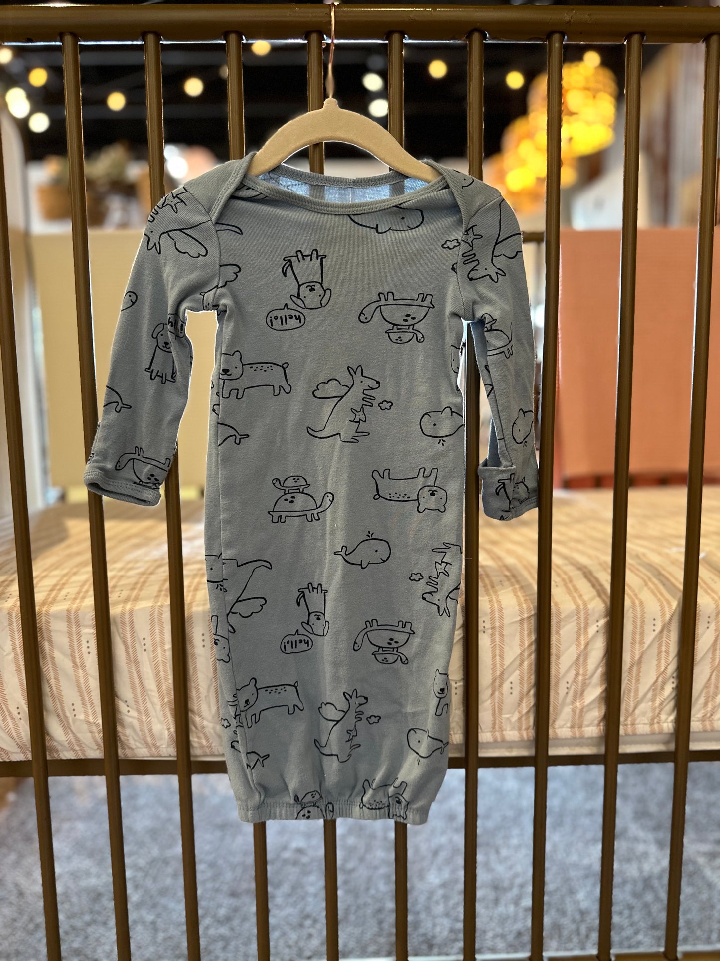 Carter's "Hello" Blue Animals