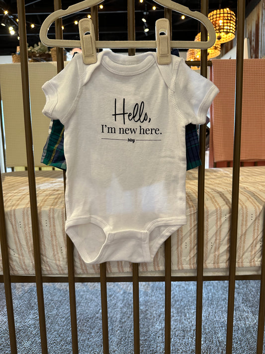 "Hello I'm New Here" 2 piece outfit