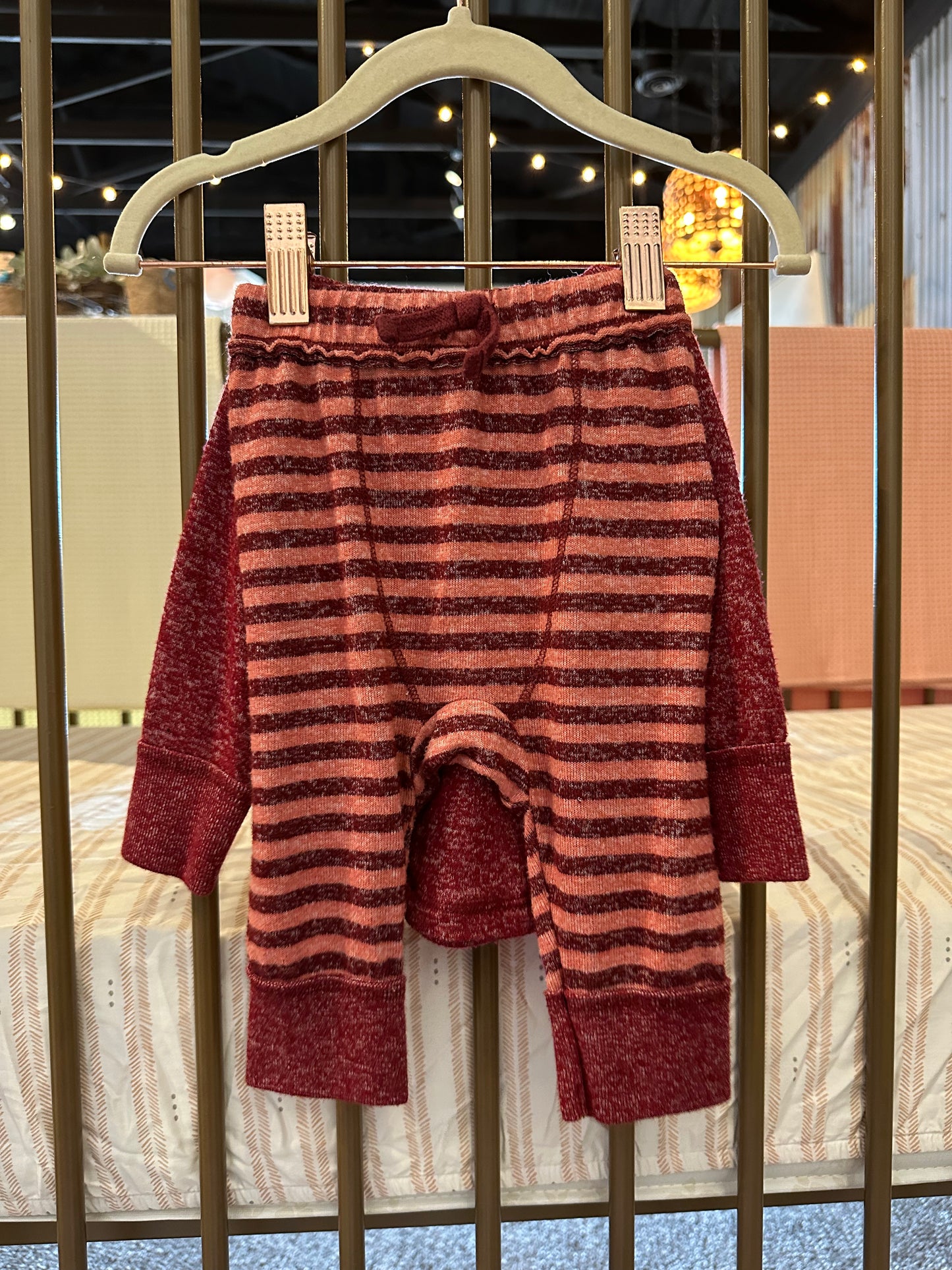 Cat & Jack Baby Red Striped Outfit
