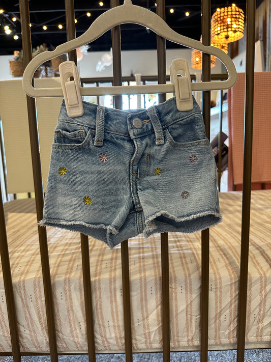 Old Navy Blue Jean Flower Shorts BT