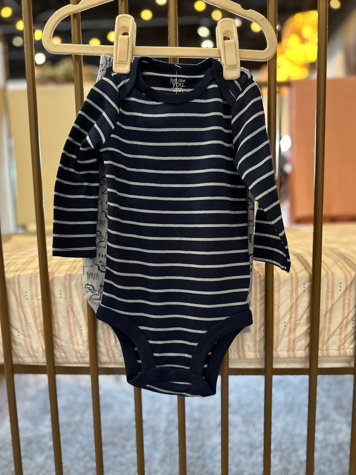 Carter's Blue Dino Striped 2 Piece