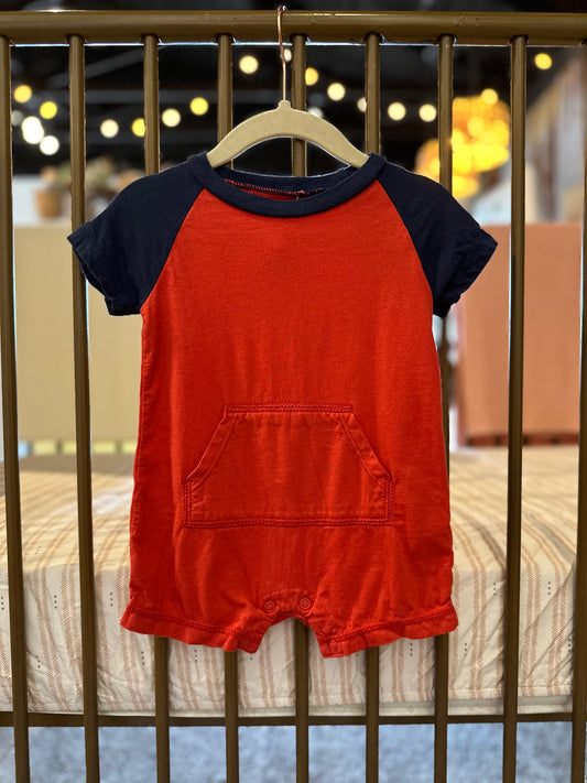 Carter's Red & Navy Romper