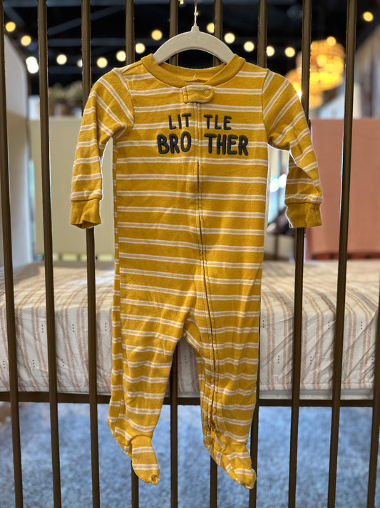 Carter's "Little Brother" Mustard Stripes