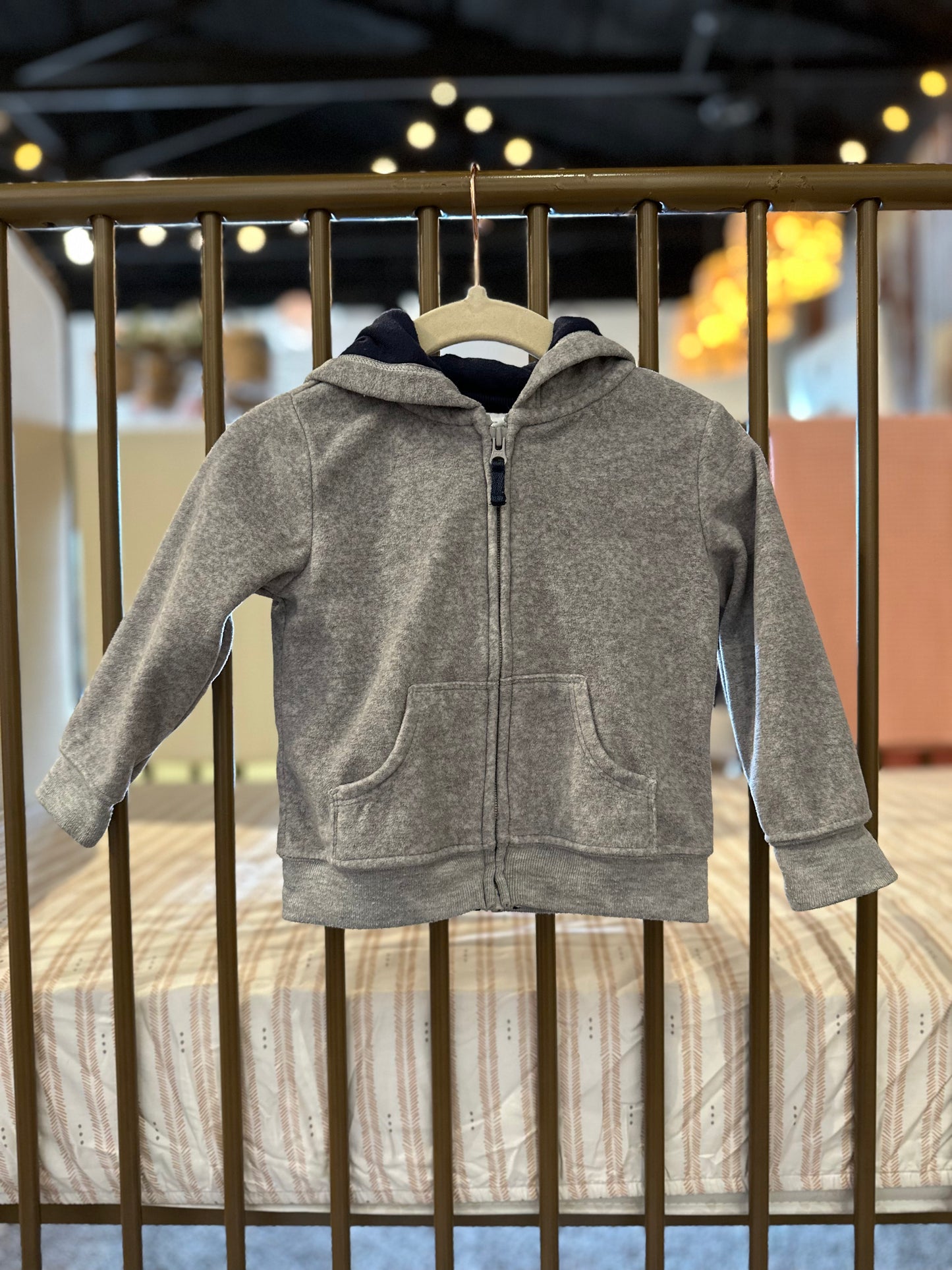 Simple Joys Gray Zip Jacket