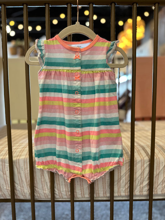 Carter's Striped Cupcake Romper