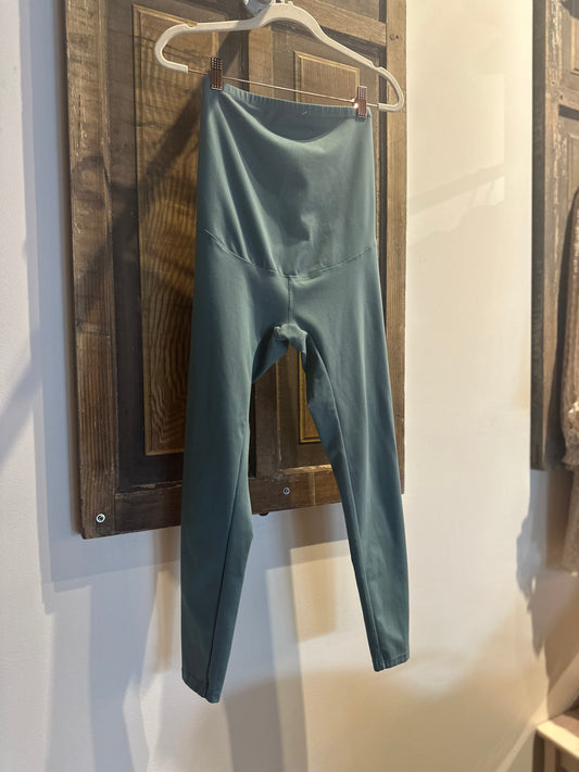 Aqua Blue Maternity Leggings