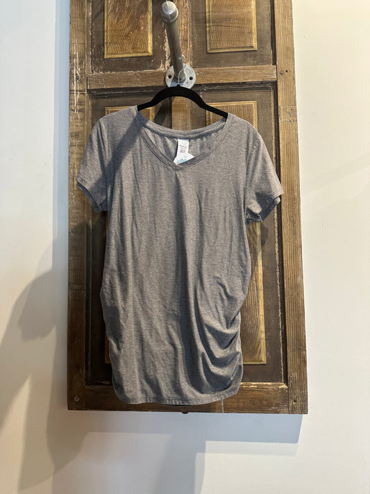 Time & Tru Gray Maternity Shirt