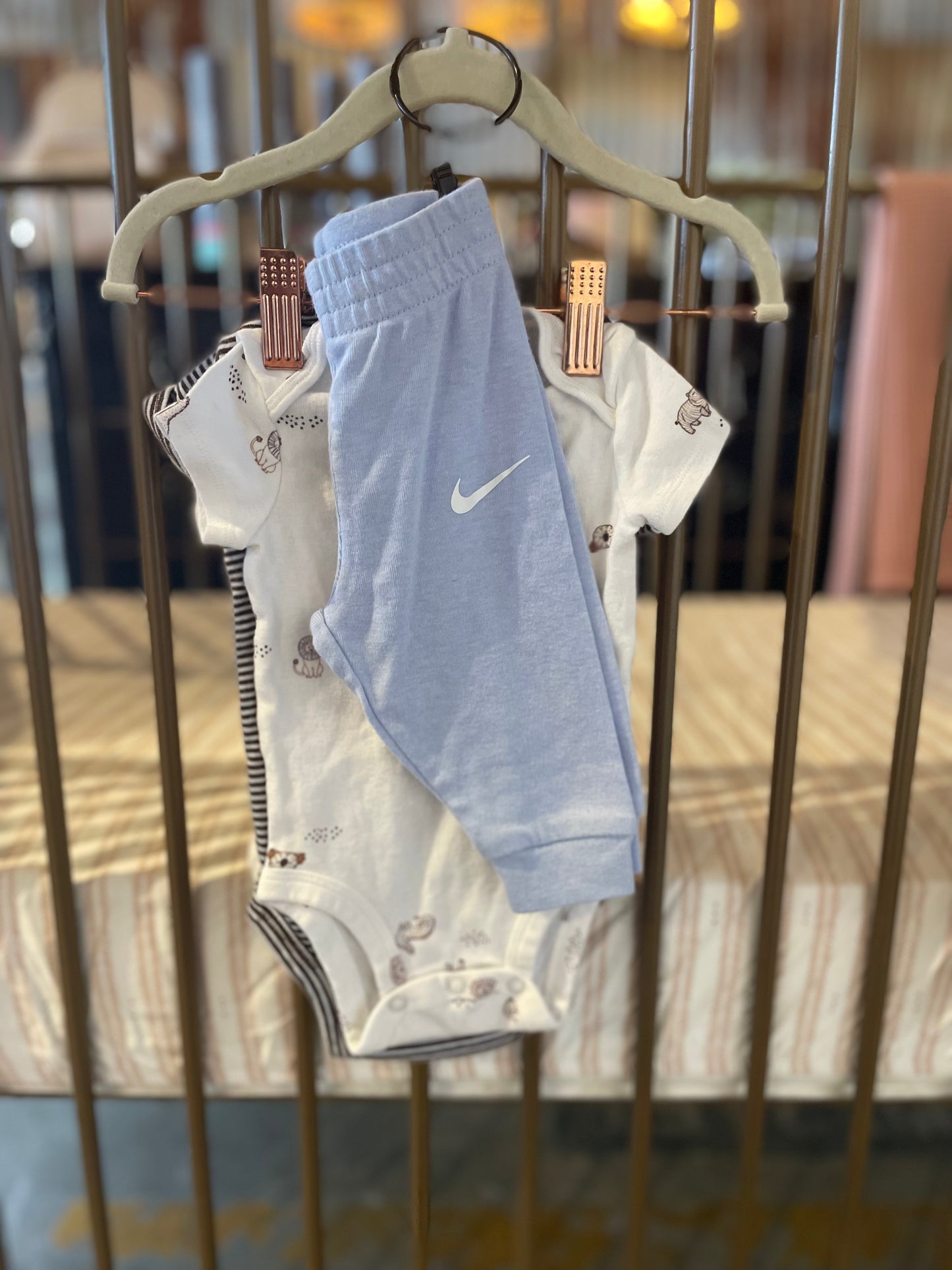 4 Piece "Little Peanut" Onesie And Pant Set