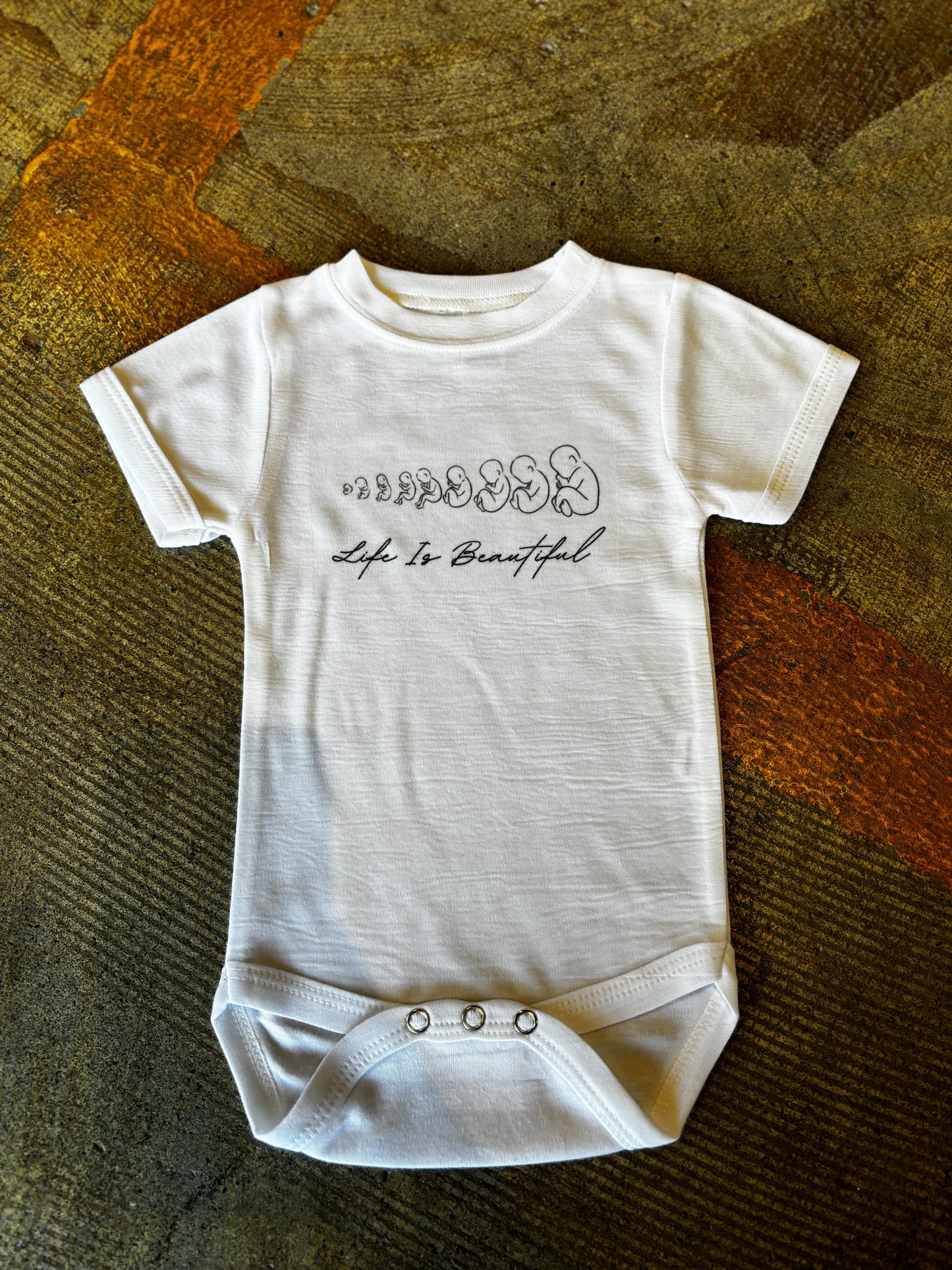 Life is Beautiful Baby Onesie