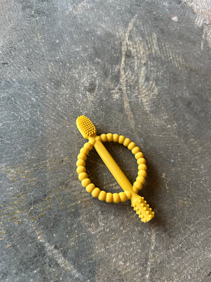 Silicone Tooth Brush Teether Ring
