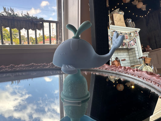 Whale Silicone Teether Rattle