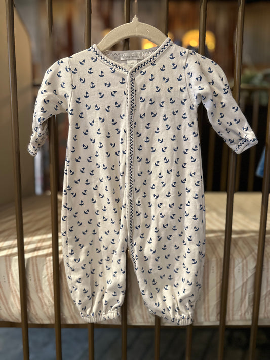 Kissy Kissy White With Blue Boats