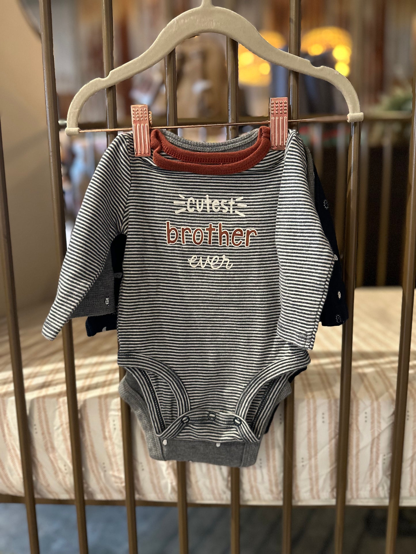 3-Piece "Cutest Brother Ever" Onesie Set