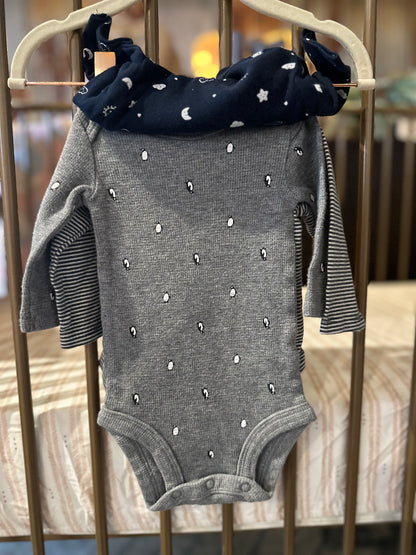 3-Piece "Cutest Brother Ever" Onesie Set